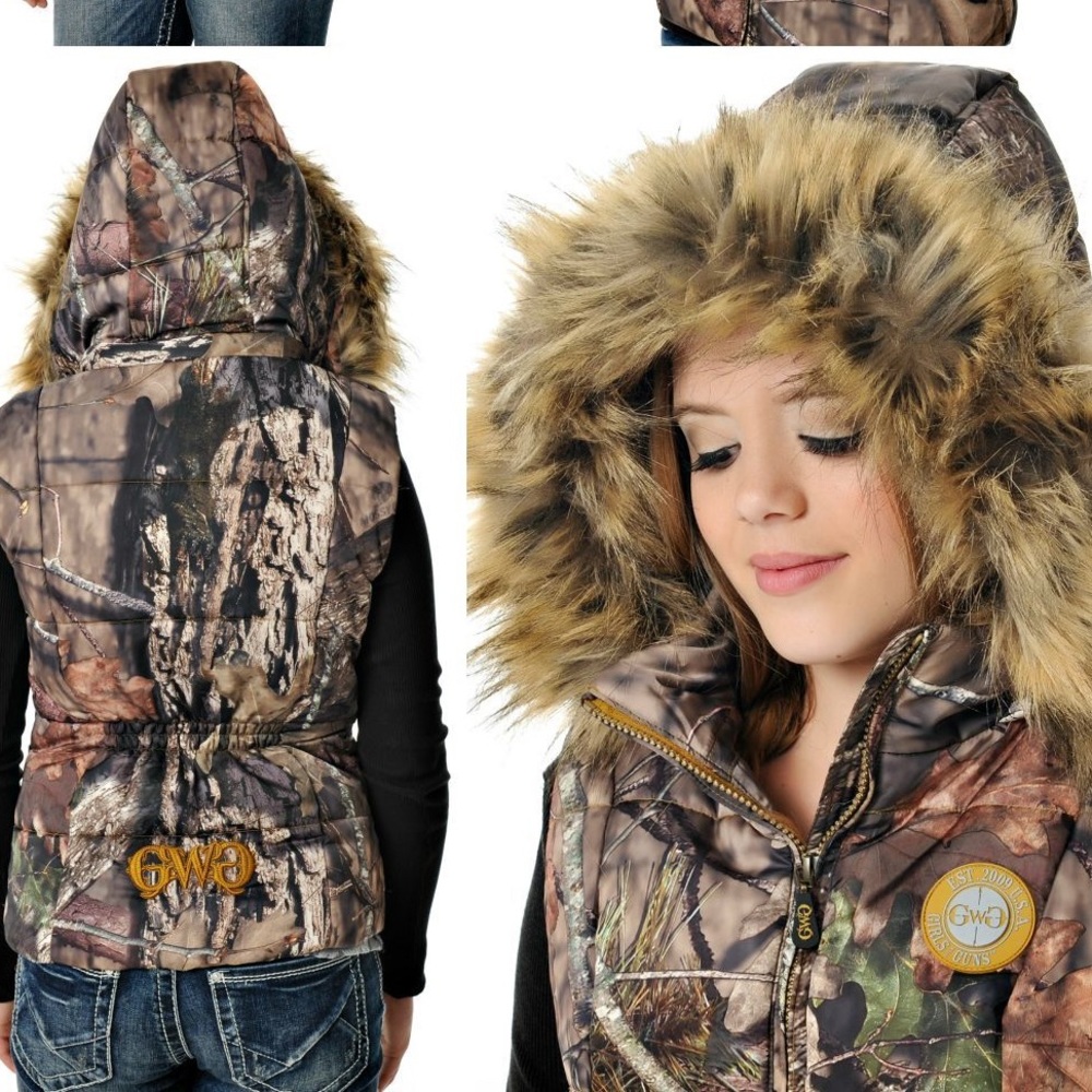 Girls with Guns monogrammed puffer vest